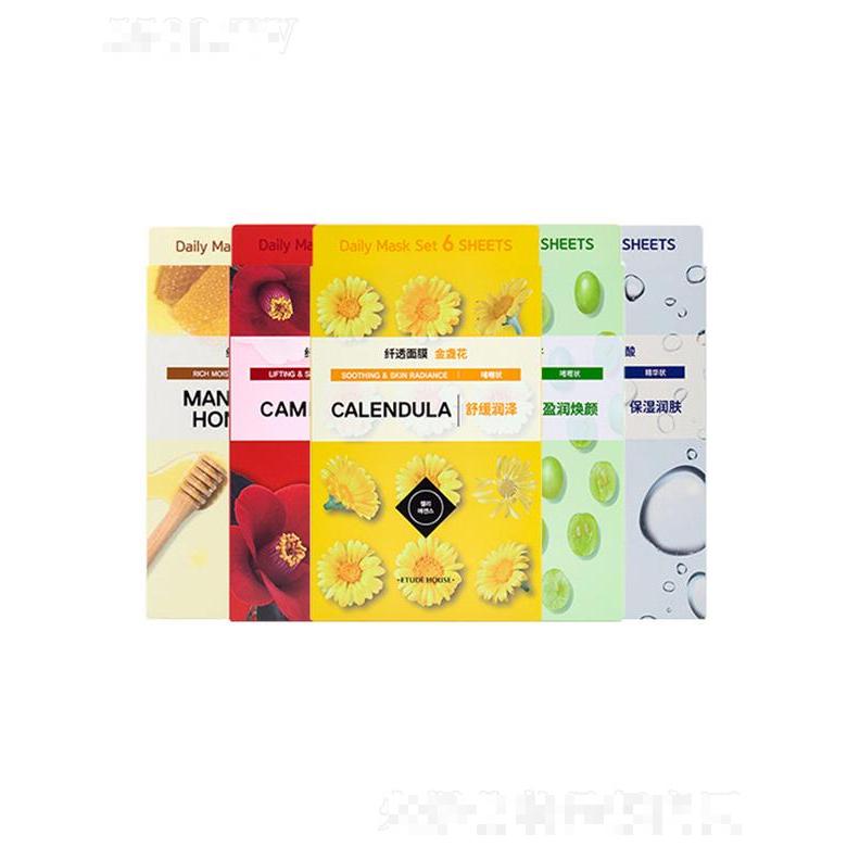 伊蒂之屋纖透舒潤面膜6片裝 20ml*6ea溫和親膚