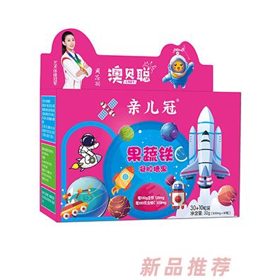 澳貝聰親兒冠果蔬鐵凝膠糖果
