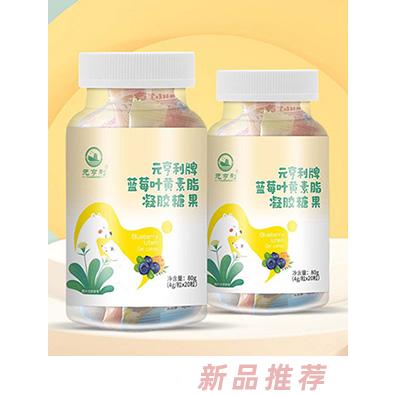 元亨利牌藍莓葉黃素酯山楂雞內金鐵凝維生素A維生素D凝膠糖果