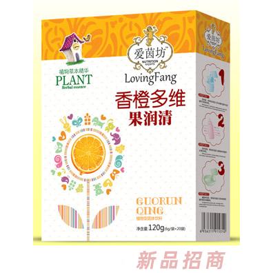 愛茵坊香橙多維草莓多維金銀花山楂開味果潤清盒裝代理
