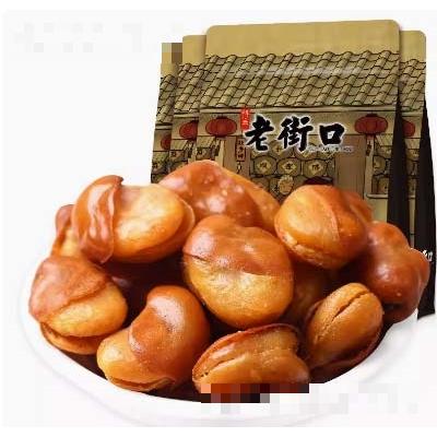 老街口蘭花豆500g休閑零食炒貨小吃牛肉味香辣零嘴蠶豆