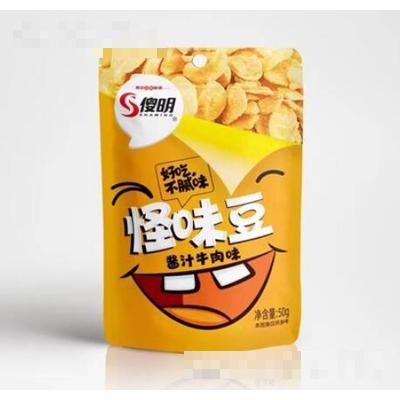 傻明怪味豆50g堅(jiān)果炒貨休閑食品