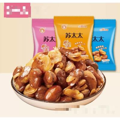 蘇太太蠶豆500g香辣蟹香多口味蘭花豆炒貨散裝休閑零食獨立小包裝