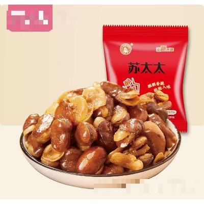 蘇太太蠶豆蘭花豆炒貨散裝休閑零食辣條味500g