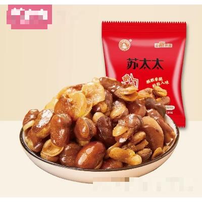 蘇太太蠶豆蘭花豆炒貨散裝休閑零食升級版辣條味500g