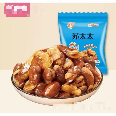 蘇太太蠶豆蘭花豆炒貨散裝休閑零食升級版牛排味1000g