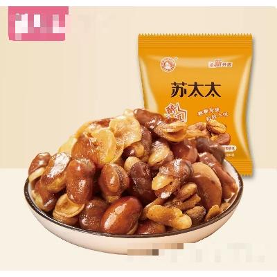 蘇太太蠶豆蘭花豆炒貨散裝休閑零食蟹香味500g