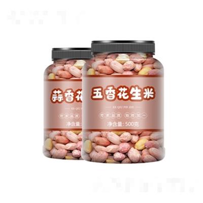 文昂堂五香蒜香花生米新貨下酒菜罐裝香酥紅皮熟花生