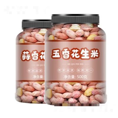 文昂堂五香蒜香花生米下酒菜罐裝香酥紅皮熟花生