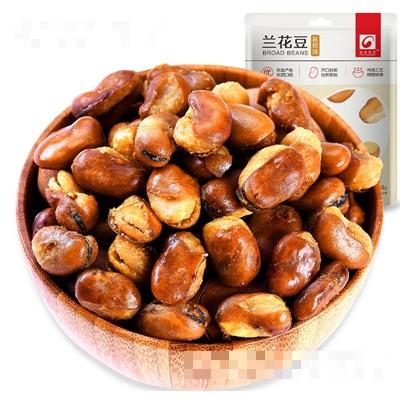 正光蘭花豆140g休閑零食堅果炒貨牛肉味代理