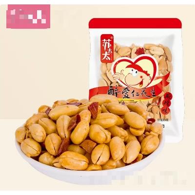 蘇太太醉愛仁花生小包裝花生米休閑下酒菜零食小吃麻辣味1500g