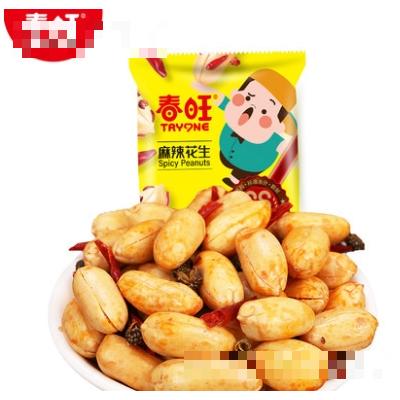 春旺麻辣花生山東特產炒貨15g大花生米袋裝零食