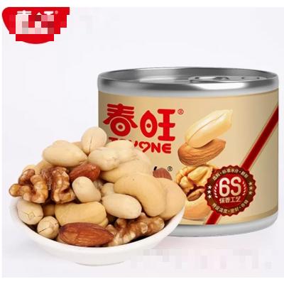 春旺四色果仁罐裝果脯炒貨120g臨沂特產雪花酥原料堅果