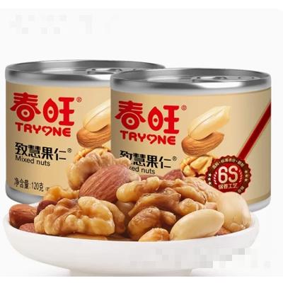 春旺四色果仁罐裝果脯炒貨臨沂特產雪花酥原料堅果120g