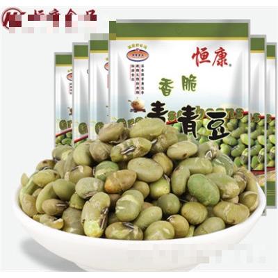 恒康食品香脆青青豆155g6袋原味青豆毛豆休閑零食豆類炒貨小吃