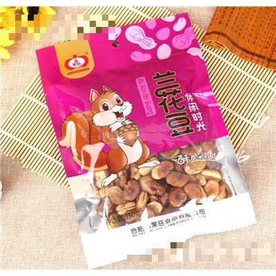 鑫果旺炒貨香酥可口160克袋裝辣蠶豆牛肉味油炸開口蘭花豆