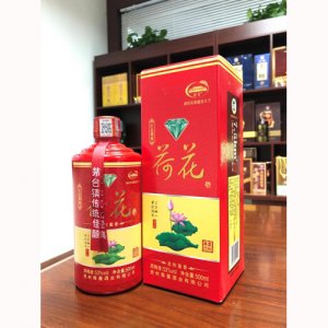 一品尊醬荷花紅柔和香型53°鉆石款