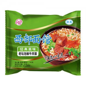 華祥西部面館老壇泡椒牛肉面102g