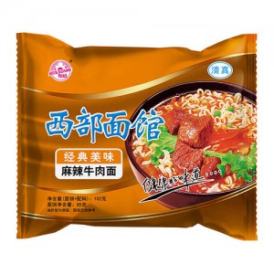 華祥西部面館麻辣牛肉面102g